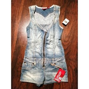 Guess Zip Up Romper